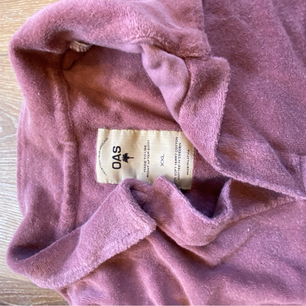 OAS Dusty Rose Terry Cloth Short Set